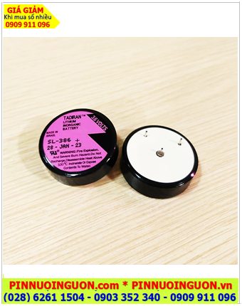 Pin Tadiran SL-386 (3 chân thép hàn); Pin nuôi nguồn Tadiran SL-386 Lithium 3.6V 1/6D 1000mAh chính hãng _Xuất xứ Israel